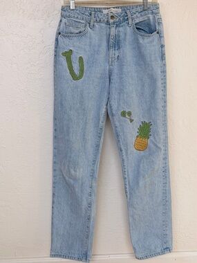 Hidden Jeans Embroidered Patches Jeans